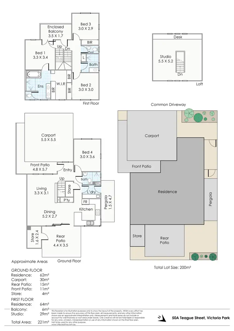 Floorplan of Homely house listing, 50A Teague Street, Victoria Park WA 6100