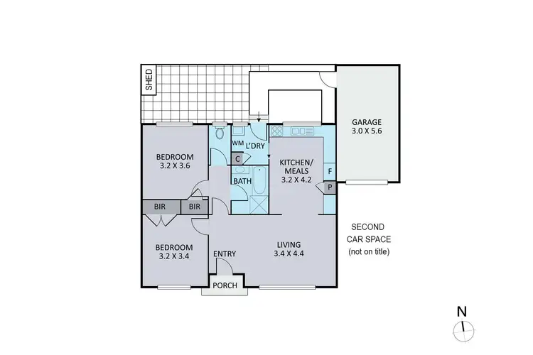 Floorplan of Homely unit listing, 2/3 Mines Road, Ringwood East VIC 3135
