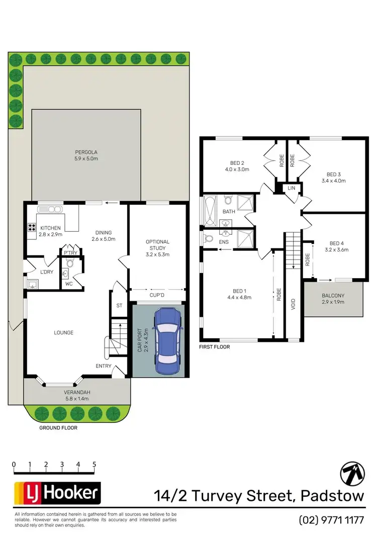 Floorplan of Homely townhouse listing, 14/2 Turvey Street, Padstow NSW 2211