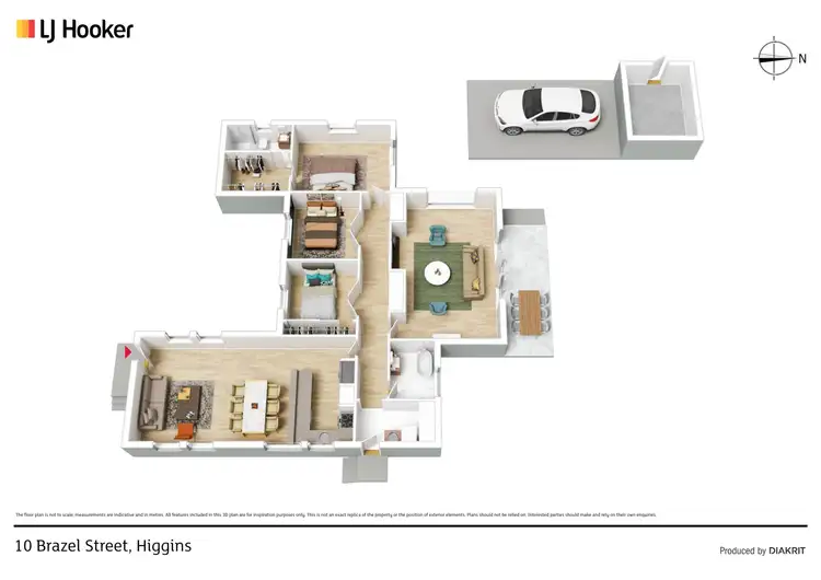 Floorplan of Homely house listing, 10 Brazel Street, Higgins ACT 2615