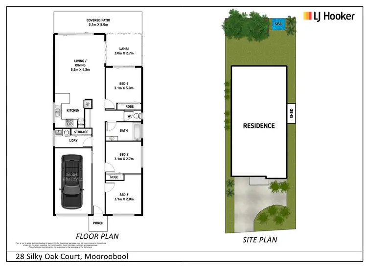 Floorplan of Homely house listing, 28 Silky Oak Court, Mooroobool QLD 4870