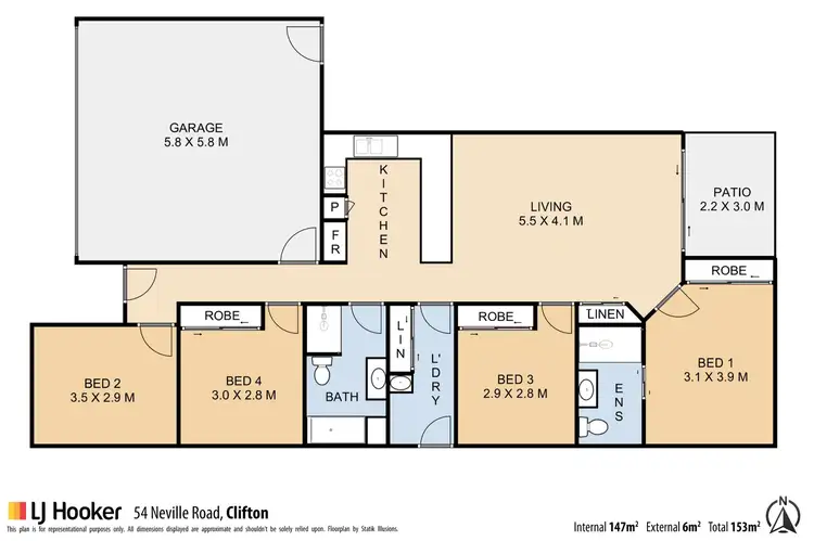 Floorplan of Homely house listing, 54 Neville Road, Clifton QLD 4361