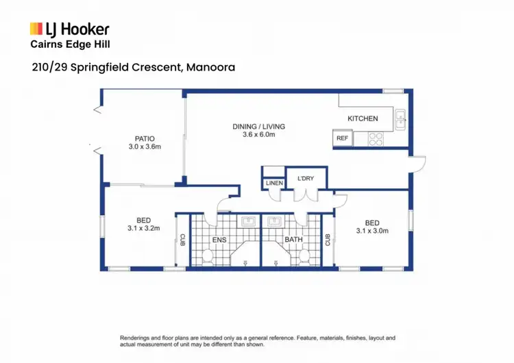 Floorplan of Homely apartment listing, 210/29-33 Springfield Crescent, Manoora QLD 4870