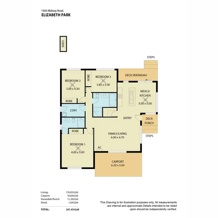 Floorplan of Homely house listing, 193A Midway Road, Elizabeth Park SA 5113