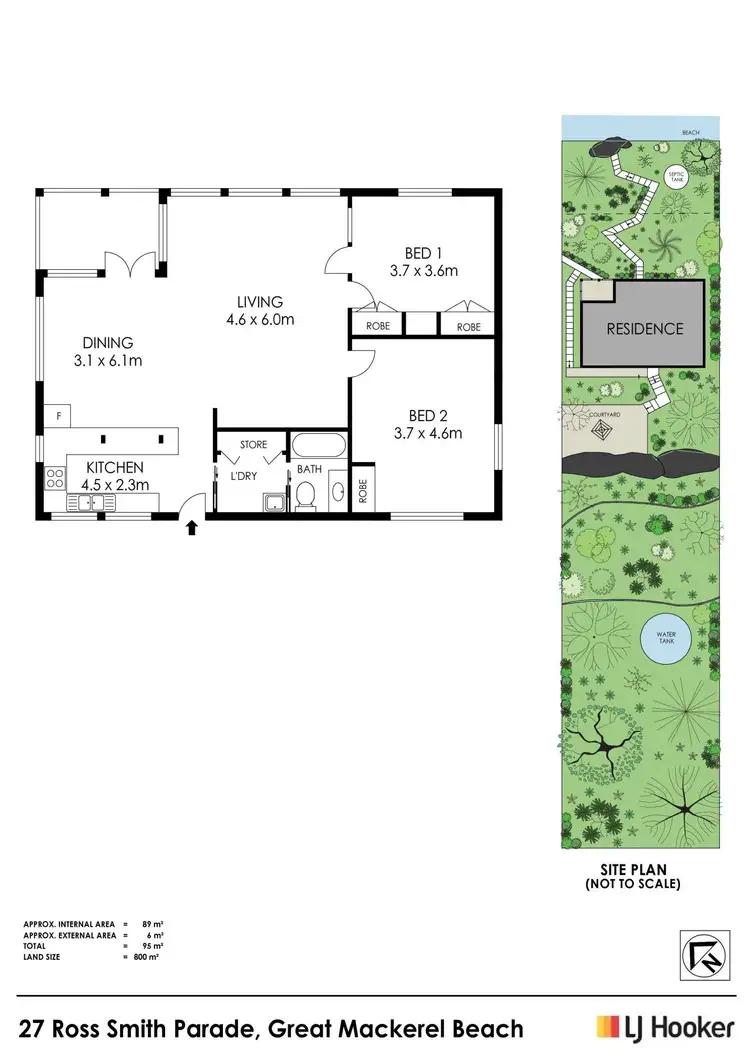 Floorplan of Homely house listing, 27 Ross Smith Parade, Great Mackerel Beach NSW 2108