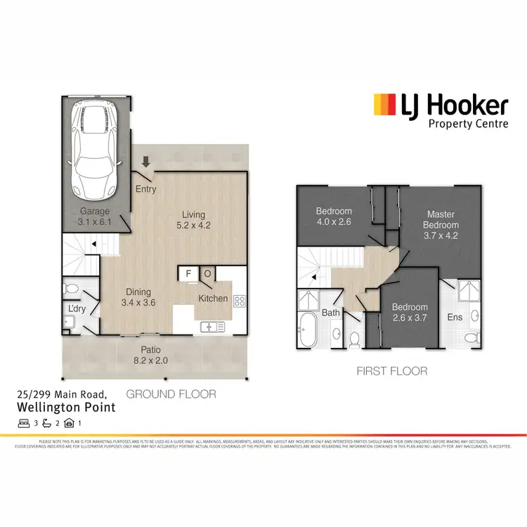 Floorplan of Homely townhouse listing, 25/299 Main Road, Wellington Point QLD 4160