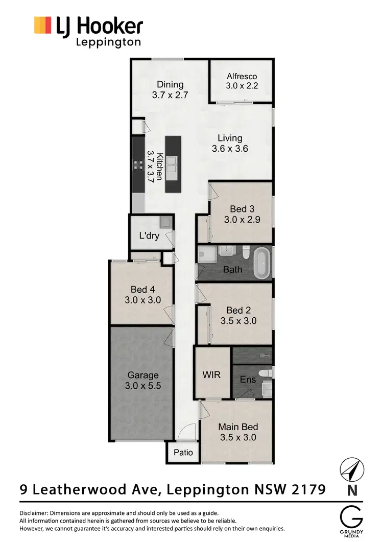 Floorplan of Homely house listing, 9 Leatherwood Avenue, Leppington NSW 2179