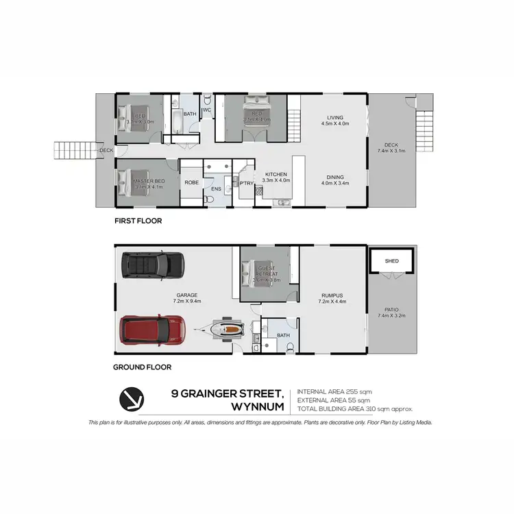 Floorplan of Homely house listing, 9 Grainger Street, Wynnum QLD 4178