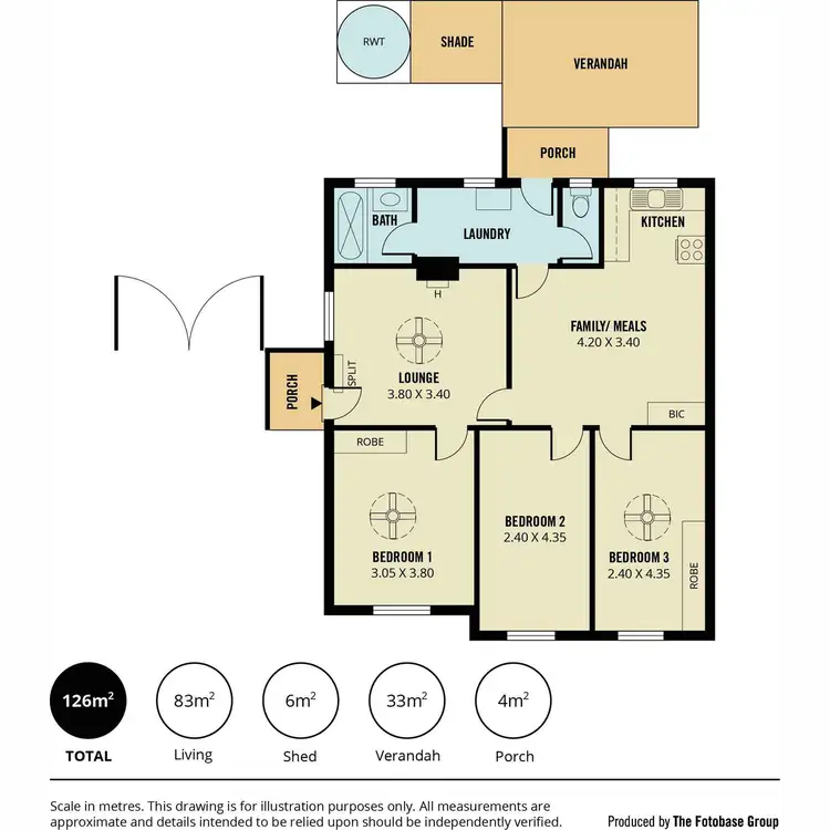 Floorplan of Homely house listing, 542 Prospect Road, Kilburn SA 5084