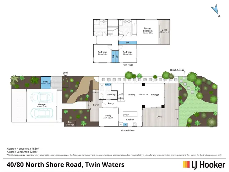 Floorplan of Homely townhouse listing, 40/80 North Shore Road, Twin Waters QLD 4564