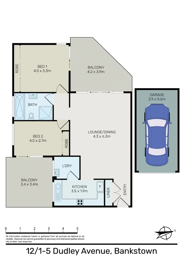 Floorplan of Homely unit listing, Unit 12/1-5 Dudley Avenue, Bankstown NSW 2200