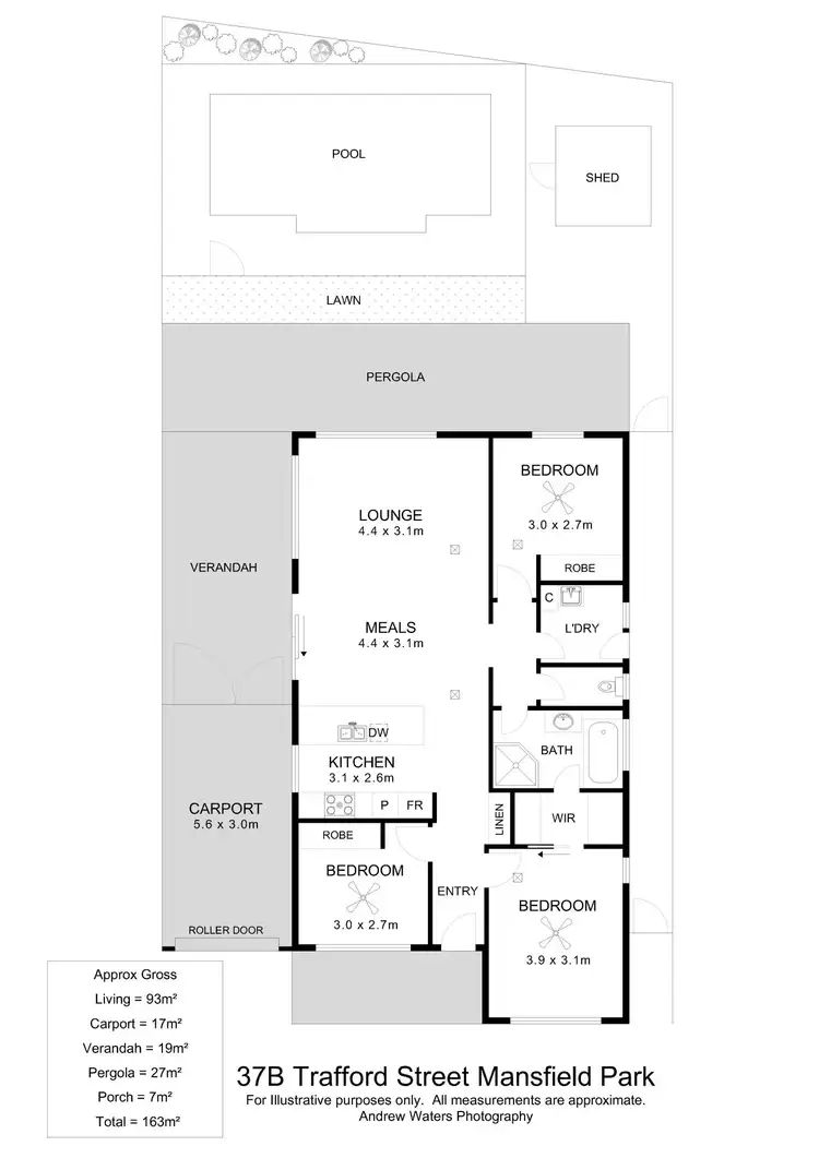 Floorplan of Homely house listing, 37B Trafford Street, Mansfield Park SA 5012