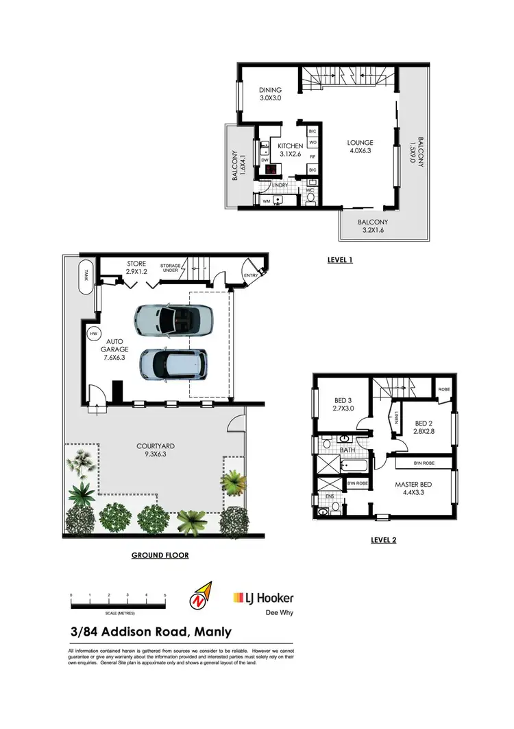 Floorplan of Homely apartment listing, 3/84 Addison Road, Manly NSW 2095