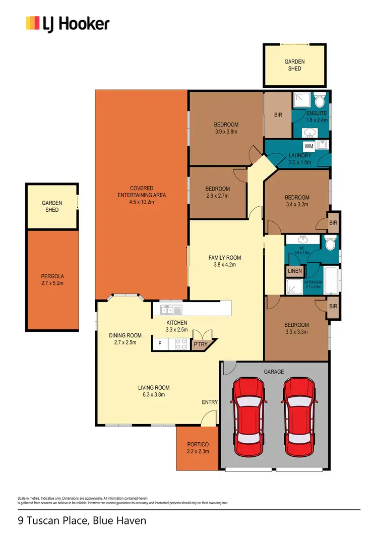 Floorplan of Homely house listing, 9 Tuscan Place, Blue Haven NSW 2262