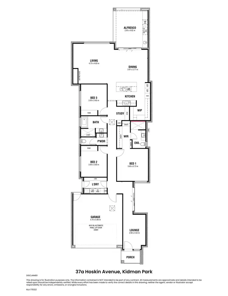 Floorplan of Homely house listing, 37a Hoskin Avenue, Kidman Park SA 5025