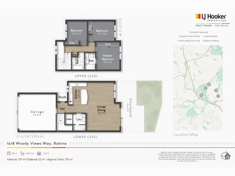 Floorplan of Homely townhouse listing, 16/8 Woody Views Way, Robina QLD 4226