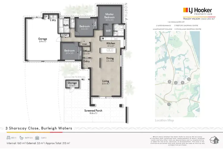 Floorplan of Homely house listing, 3 Sharscay Close, Burleigh Heads QLD 4220