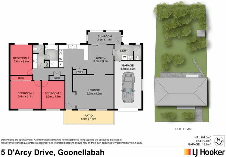 Floorplan of Homely house listing, 5 D'Arcy Drive, Goonellabah NSW 2480