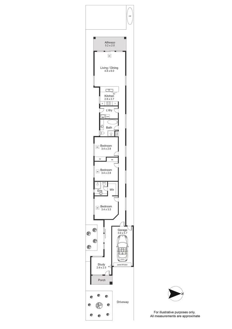 Floorplan of Homely house listing, RES 56b Torres Avenue, Flinders Park SA 5025