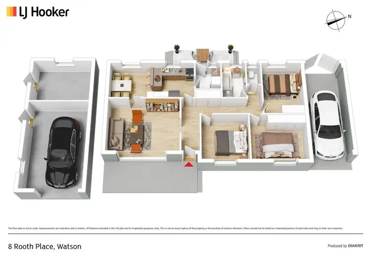 Floorplan of Homely house listing, 8 Rooth Place, Watson ACT 2602
