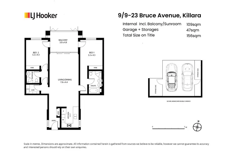 Floorplan of Homely apartment listing, 9/9-23 Bruce Avenue, Killara NSW 2071