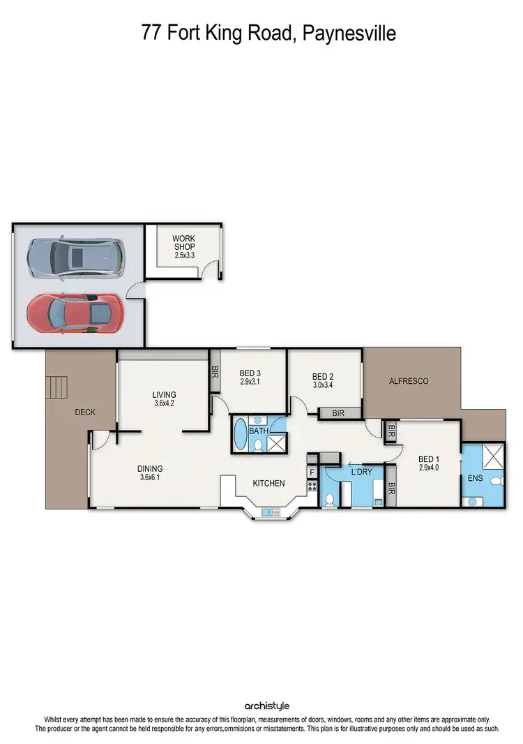 Floorplan of Homely house listing, 77 Fort King Road, Paynesville VIC 3880