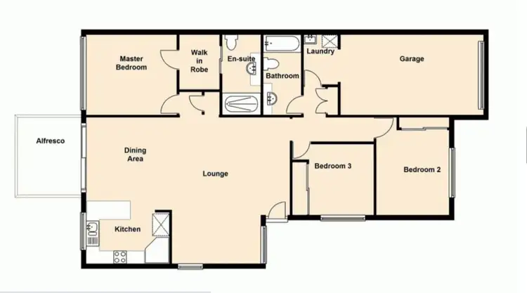 Floorplan of Homely unit listing, 3/24 Amsonia Court, Arundel QLD 4214