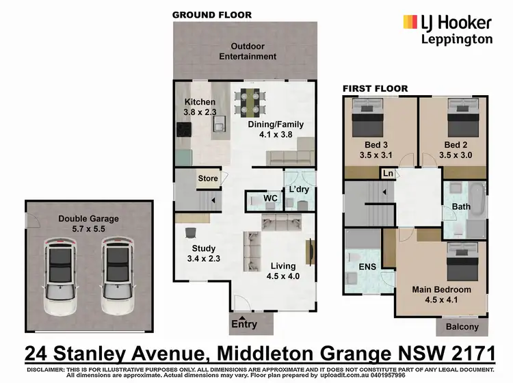 Floorplan of Homely house listing, 24 Stanley Avenue, Middleton Grange NSW 2171