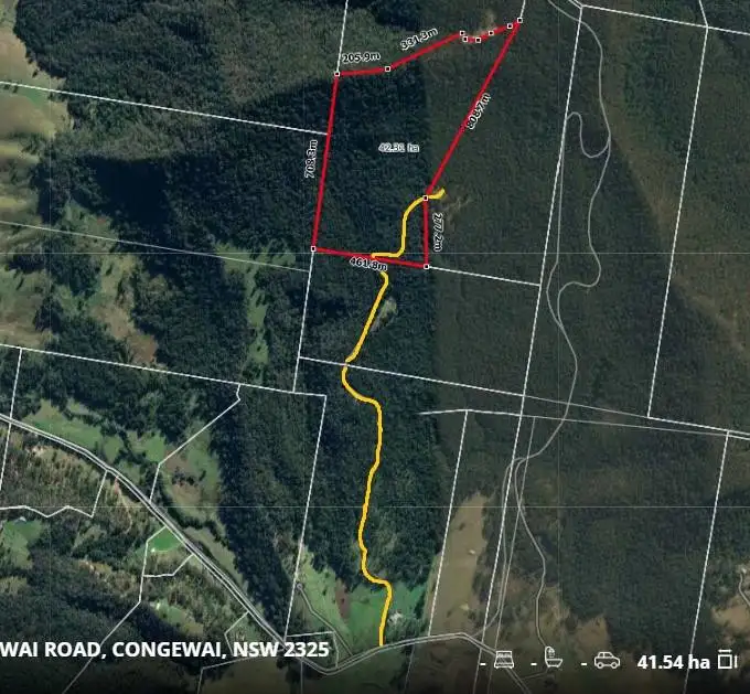 Floorplan of Homely land listing, 1219 Congewai Road, Congewai NSW 2325