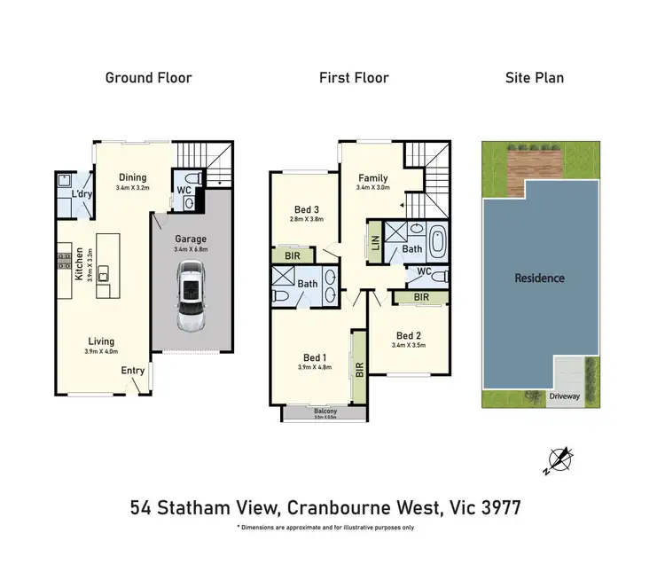 Floorplan of Homely house listing, 54 Statham View, Cranbourne West VIC 3977