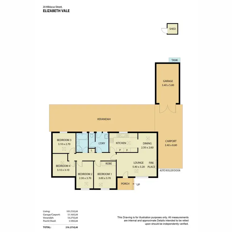 Floorplan of Homely house listing, 20 Hibiscus Street, Elizabeth Vale SA 5112