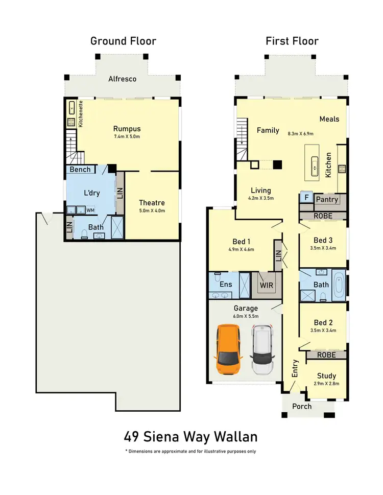 Floorplan of Homely house listing, 49 Siena Way, Hidden Valley VIC 3756