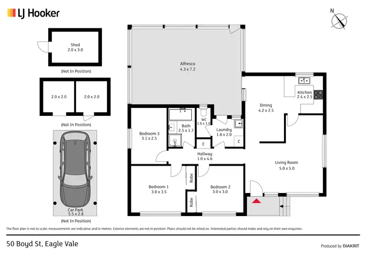 Floorplan of Homely house listing, 50 Boyd Street, Eagle Vale NSW 2558