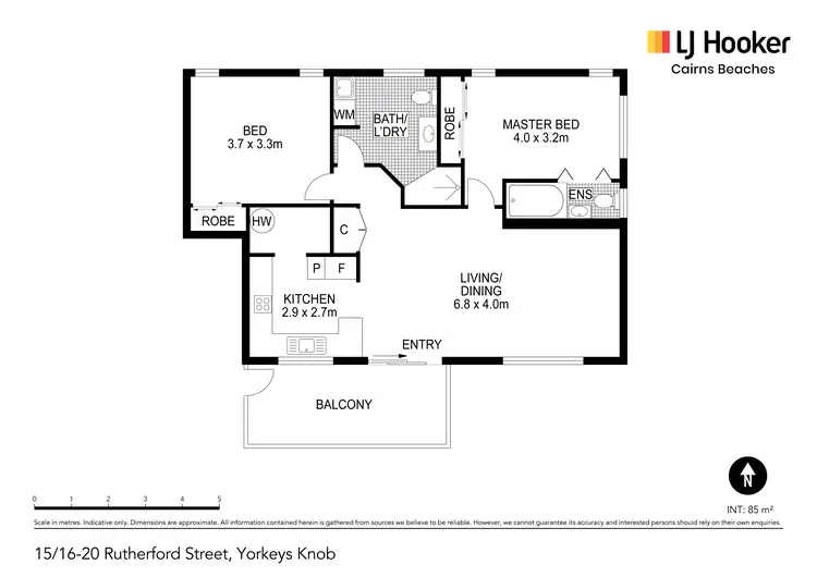 Floorplan of Homely unit listing, 15/16-20 Rutherford Street, Yorkeys Knob QLD 4878