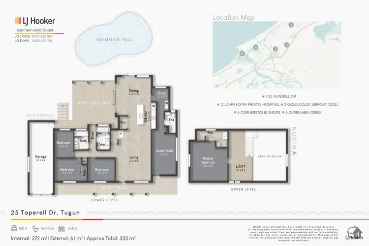 Floorplan of Homely house listing, 25 Taperell Drive, Tugun QLD 4224