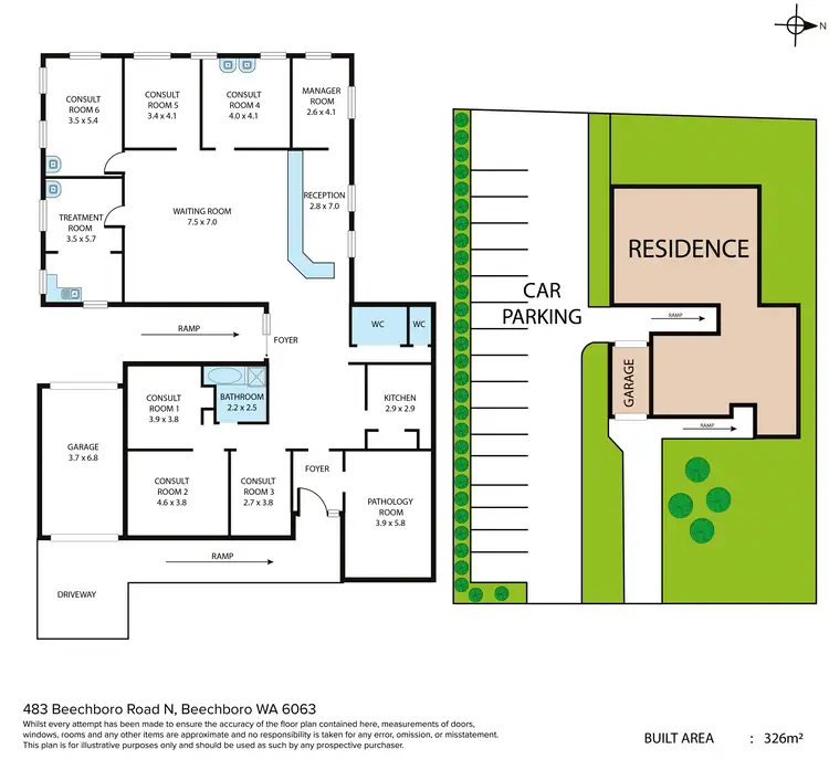 Floorplan of Homely house listing, 483 Beechboro Road North, Beechboro WA 6063