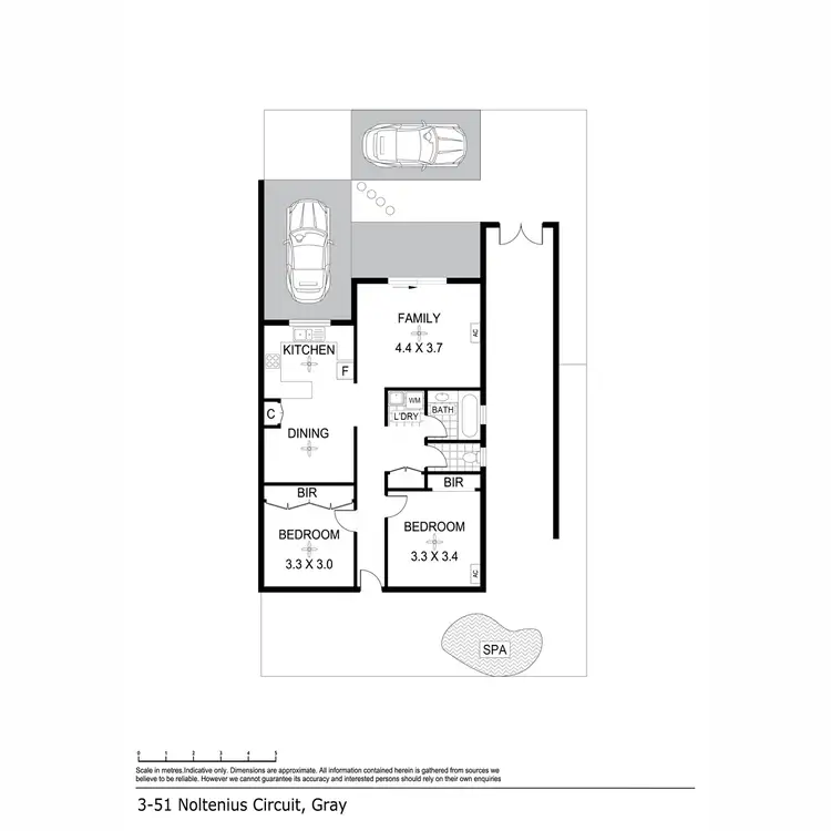 Floorplan of Homely unit listing, 3/51 Noltenius Circuit, Gray NT 830