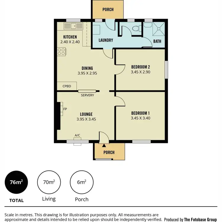 Floorplan of Homely house listing, 2 Midlow Road, Elizabeth Downs SA 5113