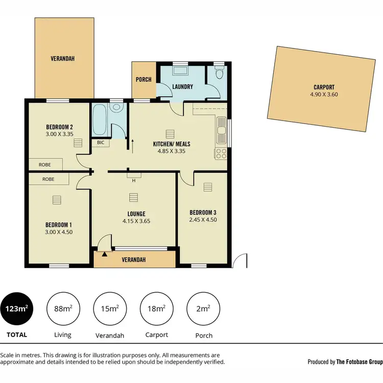 Floorplan of Homely house listing, 43 Davison Crescent, Smithfield Plains SA 5114