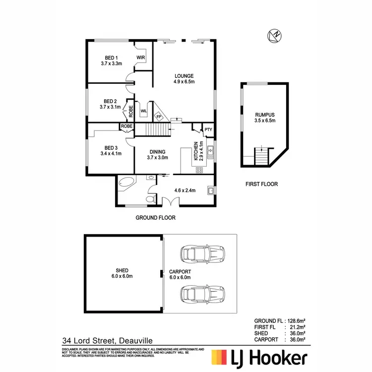 Floorplan of Homely house listing, 34 Lord Street, Deauville NSW 2443