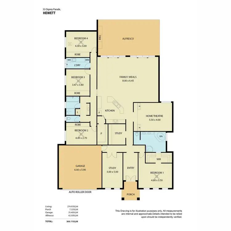 Floorplan of Homely house listing, 33 Osprey Parade, Hewett SA 5118