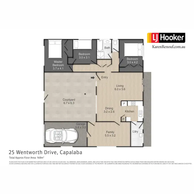Floorplan of Homely house listing, 25 Wentworth Drive, Capalaba QLD 4157