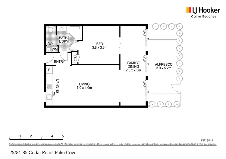 Floorplan of Homely apartment listing, 25/81-85 Cedar Road, Palm Cove QLD 4879