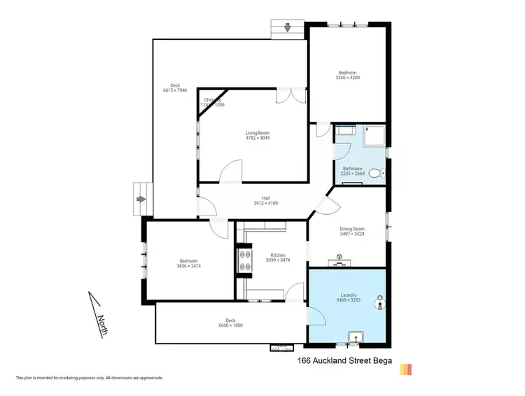 Floorplan of Homely house listing, 166 Auckland Street, Bega NSW 2550
