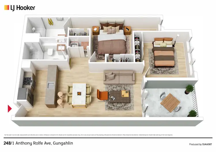 Floorplan of Homely apartment listing, 248/1 Anthony Rolfe Avenue, Gungahlin ACT 2912