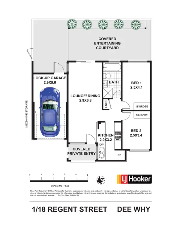Floorplan of Homely unit listing, 1/18 Regent Street, Dee Why NSW 2099