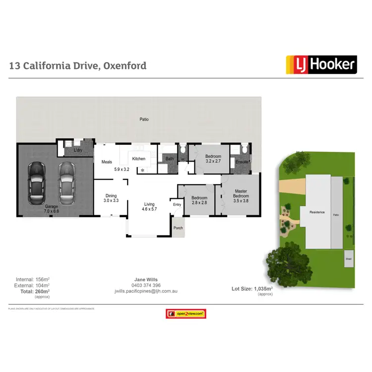 Floorplan of Homely house listing, 13 California Drive, Oxenford QLD 4210