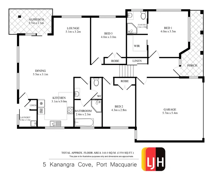 Floorplan of Homely house listing, 5 Kanangra Cove, Port Macquarie NSW 2444