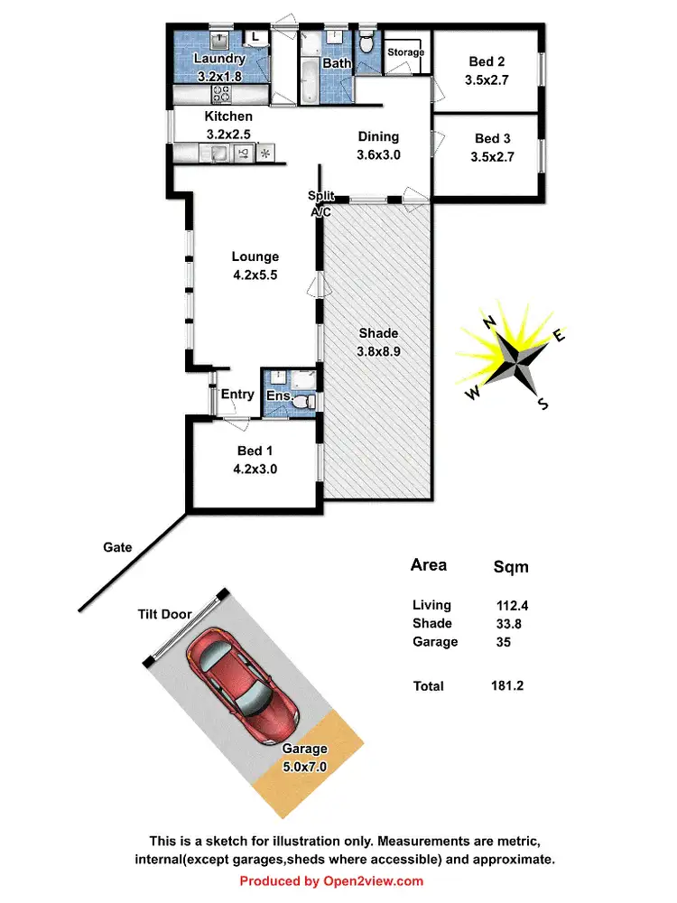 Floorplan of Homely house listing, 6 Marti Street, Salisbury North SA 5108