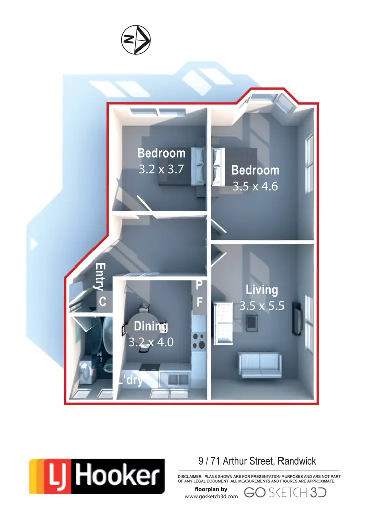 Floorplan of Homely apartment listing, 9/71 Arthur Street, Randwick NSW 2031